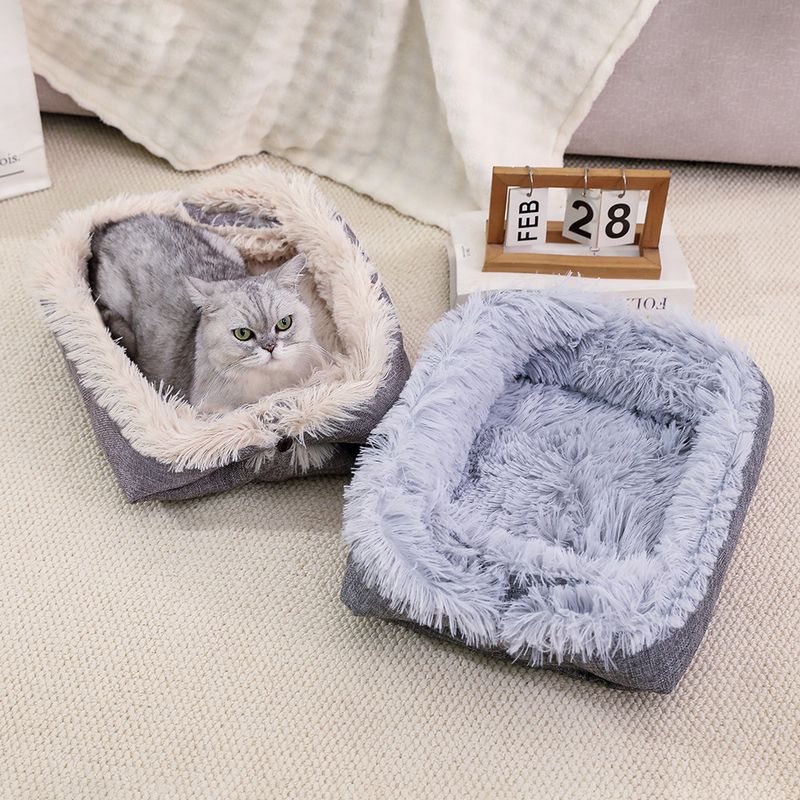 IntiMeg Double fonction tapis de lit pour chat et chien