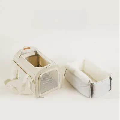 IntiMeg Sac de transport pour chat avec coussin chauffant