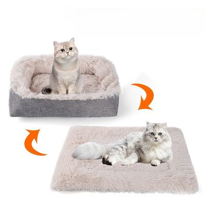 IntiMeg Double fonction tapis de lit pour chat et chien