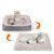 IntiMeg Double fonction tapis de lit pour chat et chien