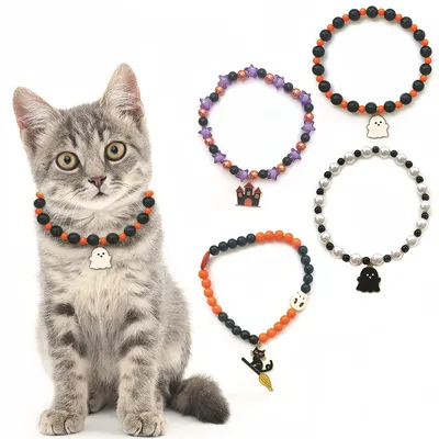 IntiMeg collar de gato de Halloween