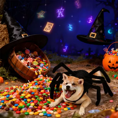 IntiMeg Halloween-Spinnenkostüm für Hunde und Katzen