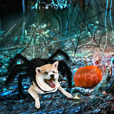 IntiMeg Halloween-Spinnenkostüm für Hunde und Katzen