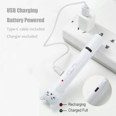 IntiMeg Juguete interactivo para gatos con puntero láser recargable