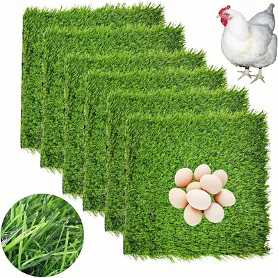 ZooVenture Tapis de gazon artificiel pour nichoirs de poules