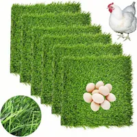 ZooVenture Tapis de gazon artificiel pour nichoirs de poules