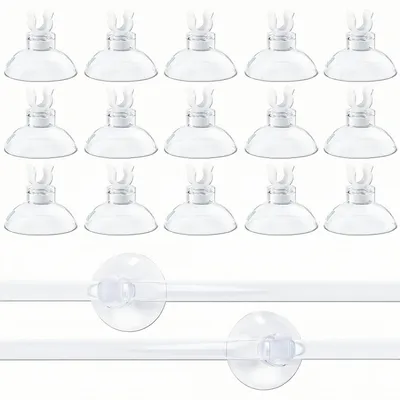 ZooVenture Lot de 50 ventouses transparentes pour aquarium