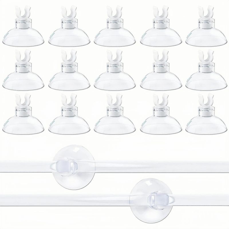 ZooVenture Lot de 50 ventouses transparentes pour aquarium