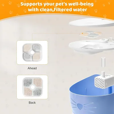 IntiMeg Filtre pour fontaine à eau pour animaux de compagnie (3 pièces)