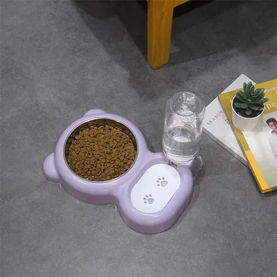 IntiMeg Ensemble de bols d'eau et de nourriture pour chien et chat