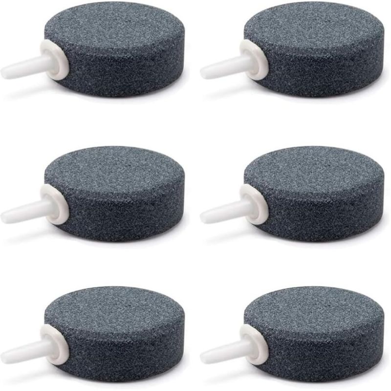 ZooVenture Lot de 6 disques de pierre à air pour aquarium