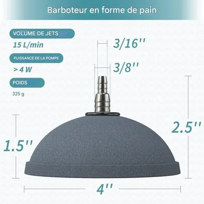 ZooVenture Pierre à air ronde pour aquarium