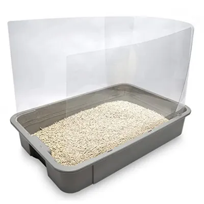 FurryFusion Set mit 3 Seitenschutzleisten für Katzentoiletten
