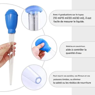 ZooVenture Lot de pipettes et nettoyeurs pour aquarium