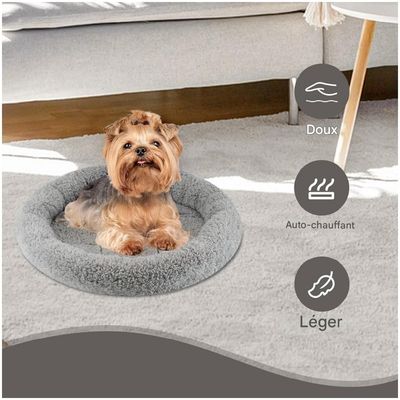 ZooVenture Cama redonda para gatos y perros pequeños