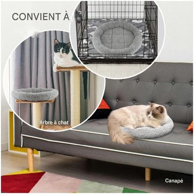 ZooVenture Cama redonda para gatos y perros pequeños