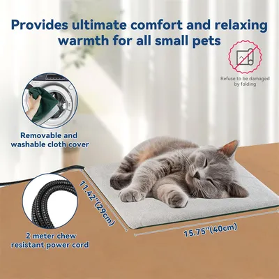 IntiMeg Tapis chauffant pour chat et chien