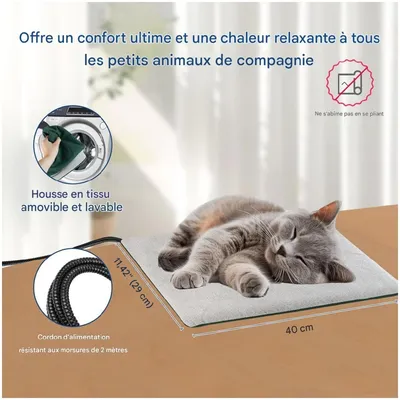 ZooVenture Tapis chauffant pour chat et chien