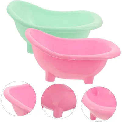ZooVenture Lot de 2 bacs de bain en plastique pour oiseaux