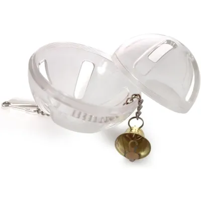 ZooVenture Pelotas de juguete transparentes para loros (2 unidades)