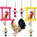 ZooVenture Lot de 4 jouets avec miroirs et clochettes pour Oiseaux