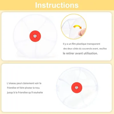 ZooVenture Jouet rotatif de recherche de nourriture pour oiseaux