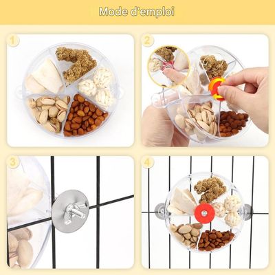ZooVenture Jouet rotatif de recherche de nourriture pour oiseaux