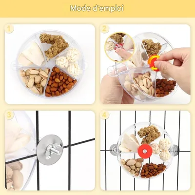 ZooVenture Jouet rotatif de recherche de nourriture pour oiseaux