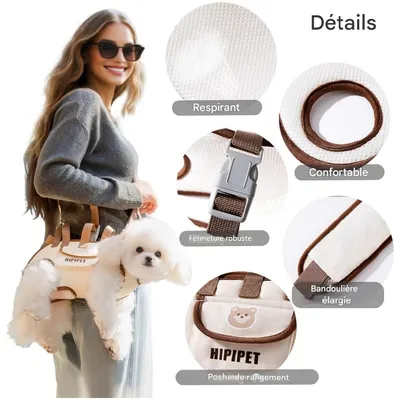 ZooVenture Sac à bandoulière avec harnais pour chiens