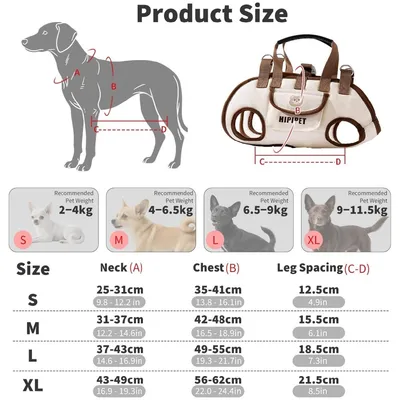 ZooVenture Sac à bandoulière avec harnais pour chiens
