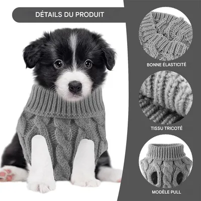 IntiMeg Gestrickter Wollmantel für Hunde IntiMeg Gestrickter Wollmantel für Hunde