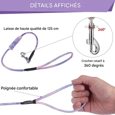 FurryFusion Harnachement et laisse pour chat