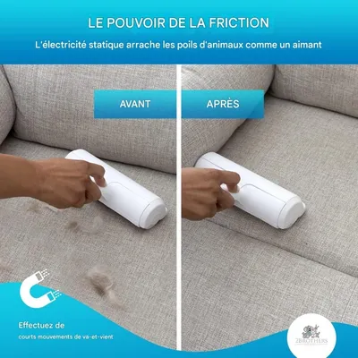 ZooVenture Brosse anti poils pour chats et chiens