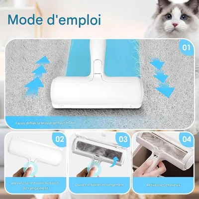 ZooVenture Brosse anti poils pour chats et chiens