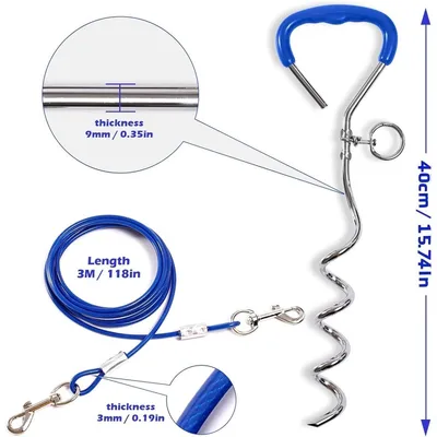 ZooVenture Piquet et chaîne pour chiens