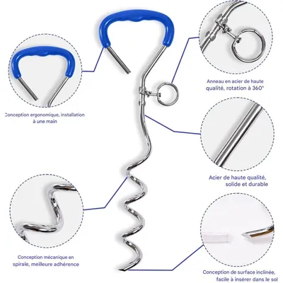 ZooVenture Piquet et chaîne pour chiens