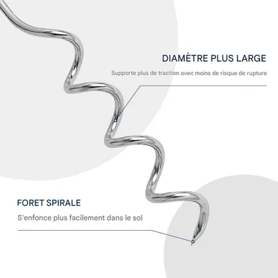 ZooVenture Piquet de fixation pour chiens