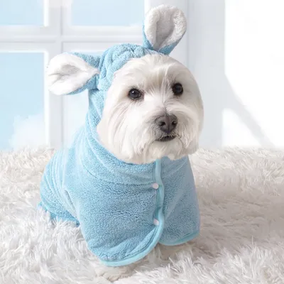 FurryFusion Bata de baño para perros