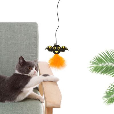 IntiMeg Ensemble de baguettes pour chat d'Halloween