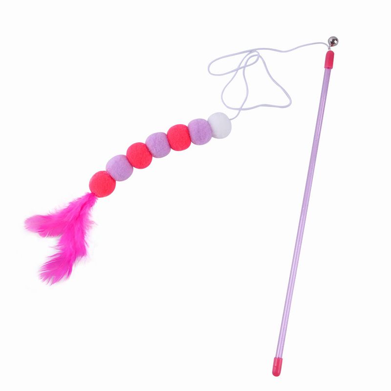 IntiMeg 14pcs Canne à pêche Teaser pour chat