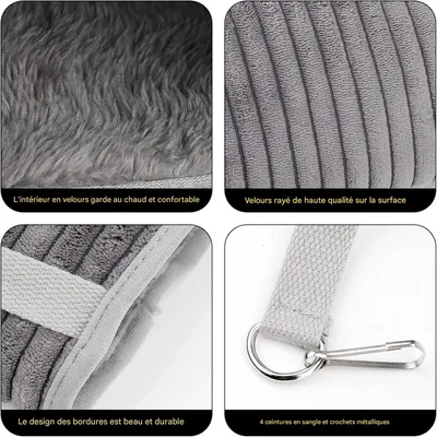 ZooVenture Hamac tunnel pour petits animaux