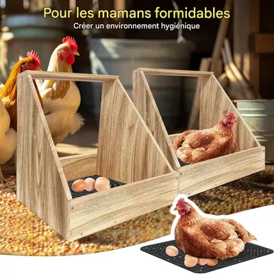 ZooVenture Ensemble de 4 coussins de nid pour poules