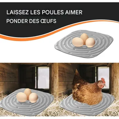 ZooVenture Ensemble de 8 tapis de nidification pour poulailler