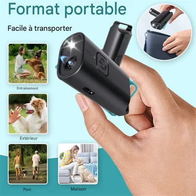 IntiMeg Dispositif anti - aboiement pour chien portable et mini