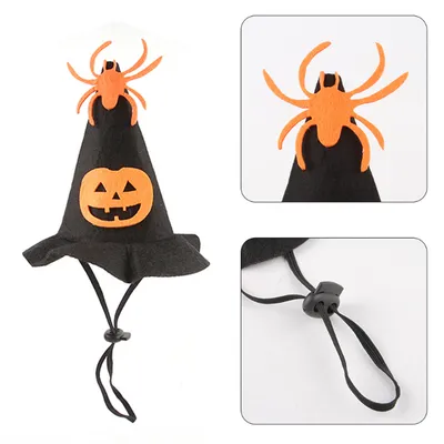 IntiMeg Hexenhut für Katzen zu Halloween IntiMeg Hexenhut für Katzen zu Halloween