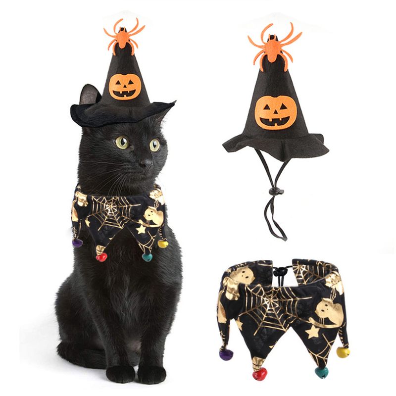 IntiMeg Hexenhut für Katzen zu Halloween