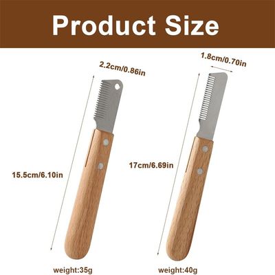 IntiMeg Ensemble de peignes à pincer pour chiens et chats