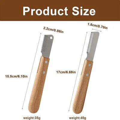 IntiMeg Ensemble de peignes à pincer pour chiens et chats