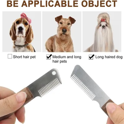 IntiMeg Ensemble de peignes à pincer pour chiens et chats