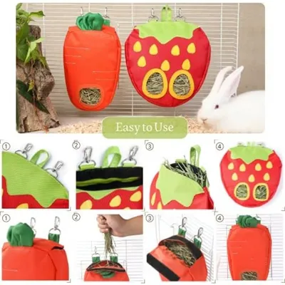 ZooVenture Distributeur d'aliments et de foin pour Petits Animaux